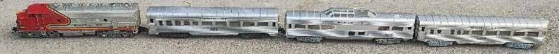 Made in Germany "Rokal" Santa Fe train, TT scale , c9. - 3