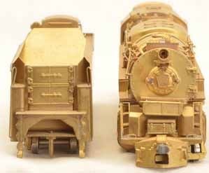 KTM HO scale 2-10-4 brass locomotive, very heavy and powerful, c10. - 4