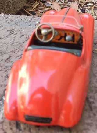 Schuco Examico 4001, BMW 328 car, Made in US Zone Germany,windup, rack and pinion steering, 4 speeds - 5