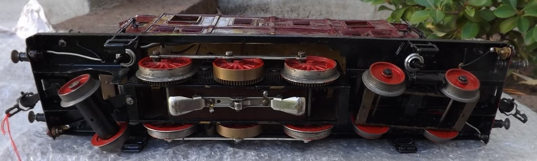 Hehr Gauge 1 brass 2-C-1 locomotive , Made in Germany,three rail DC, with interior lighting, working - 3