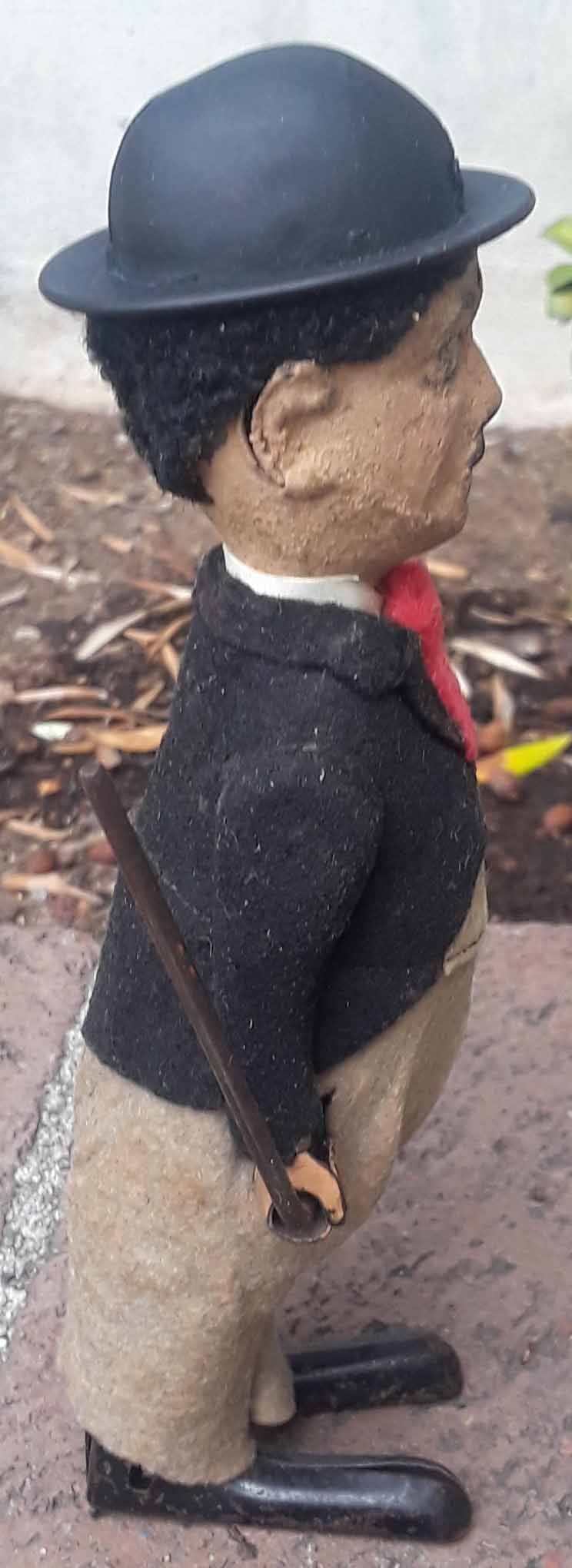 Ultra rare Schuco 940 "Charlie Chaplin" (made in Germany), c9, the figurine twirls his cane and - 3