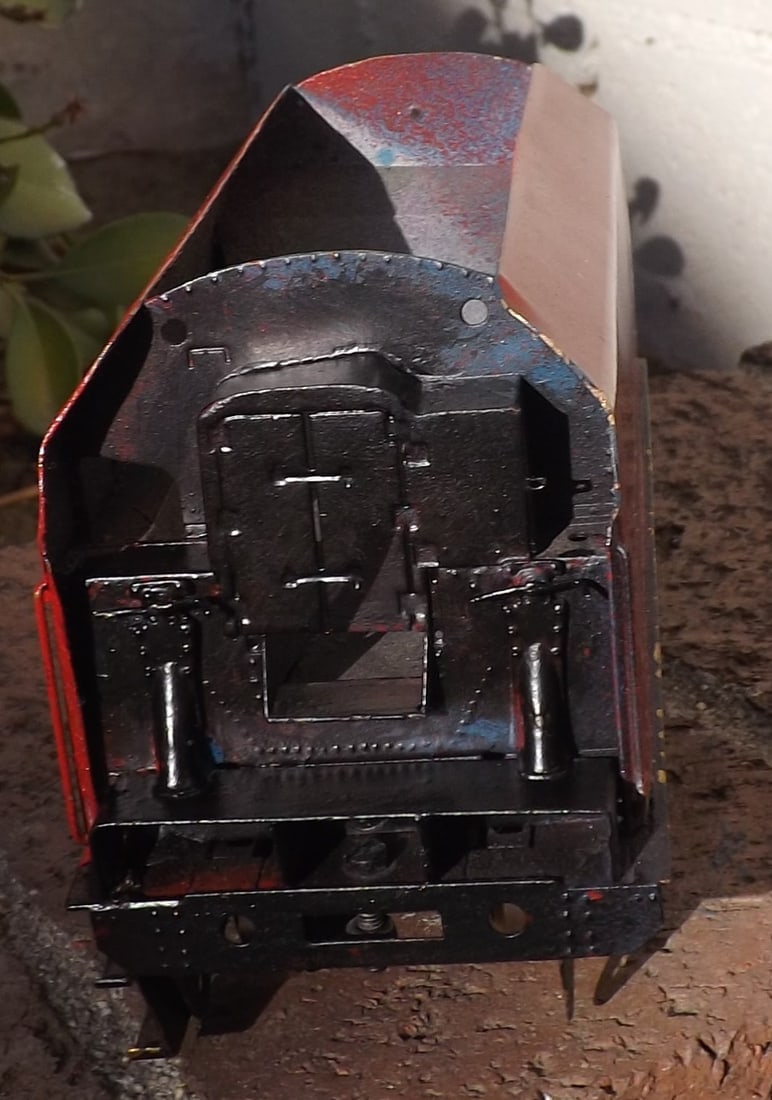 Brass tender , S gauge, made by "College Model" , c9, brass,steel. - 5
