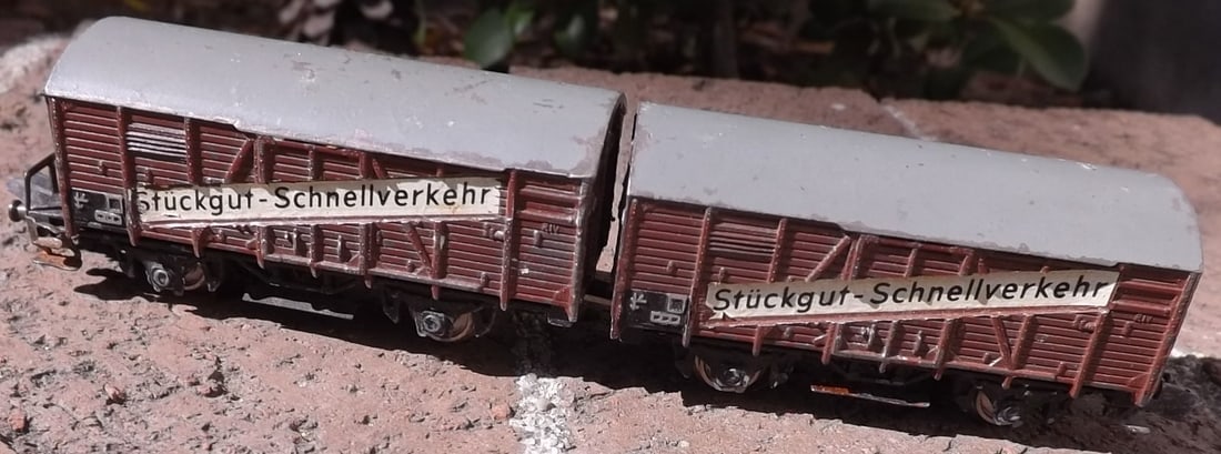 Made in Germany "Rokal" dual goods car, TT scale , c10. - 3