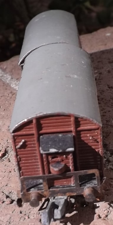 Made in Germany "Rokal" dual goods car, TT scale , c10. - 4