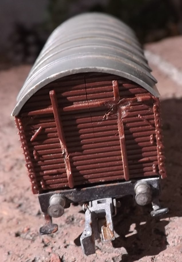 Made in Germany "Rokal" goods car, TT scale , c10. - 4