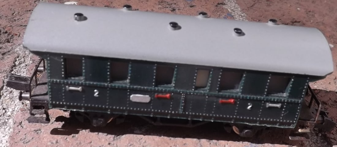 Made in Germany "Rokal" class 2 passenger car, TT scale , c10. - 3