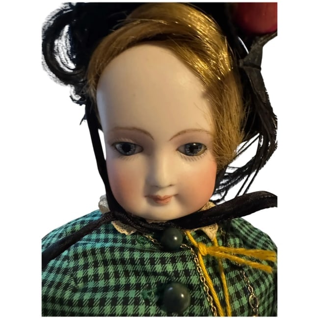 Gorgeous smiling Antique French fashion doll 18" original family - 2