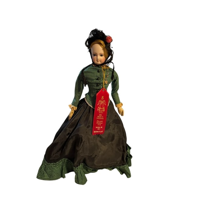 Gorgeous smiling Antique French fashion doll 18" original family - 3