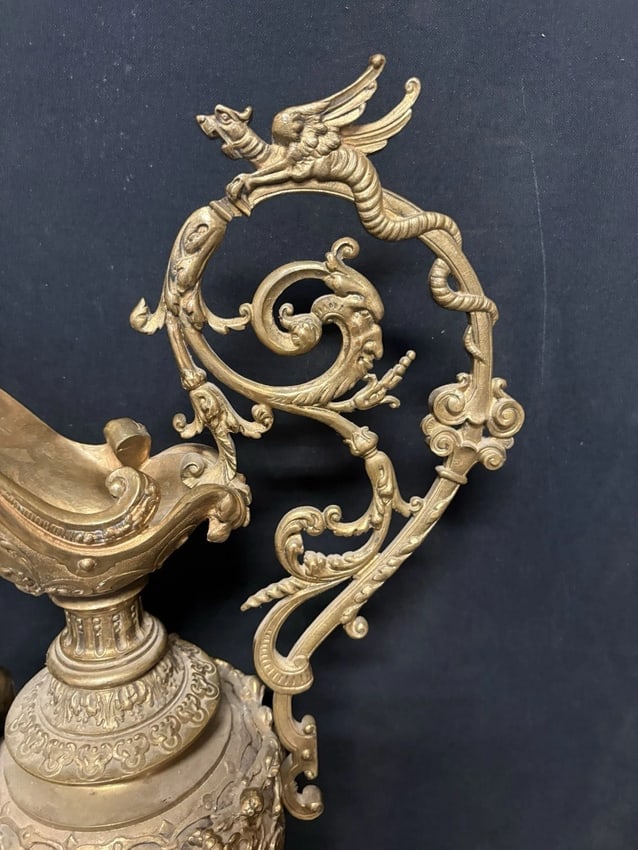 Rare Tiffanys Studios Bronze Ewer - 2