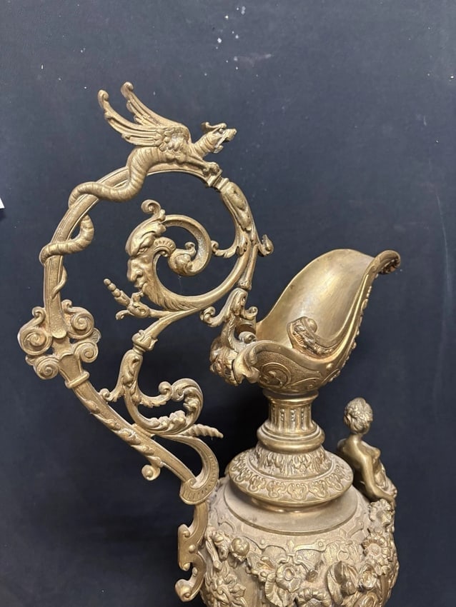 Rare Tiffanys Studios Bronze Ewer - 5