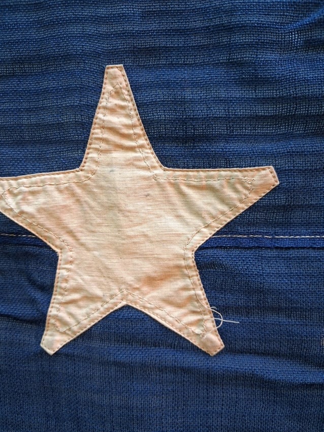 American Flag 38 Star 1877 Colorado Flag Beautiful Condition Civil War C. Smith - 3