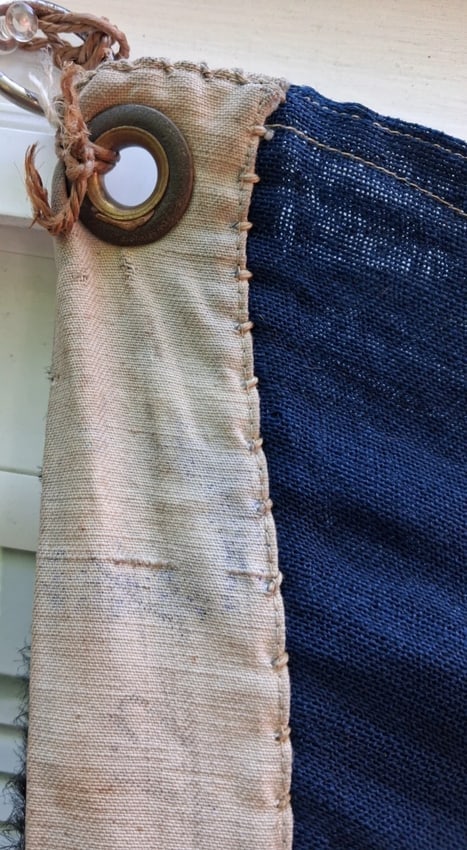 American Flag 38 Star 1877 Colorado Flag Beautiful Condition Civil War C. Smith - 5