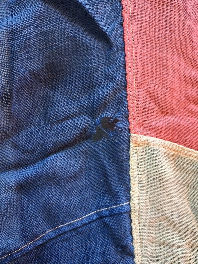 American Flag 38 Star 1877 Colorado Flag Beautiful Condition Civil War C. Smith - 6