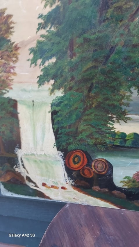 oil painting On Board Lake George Hudson Scene - 2