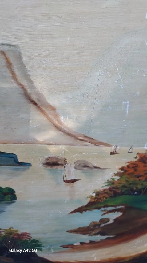 oil painting On Board Lake George Hudson Scene - 3