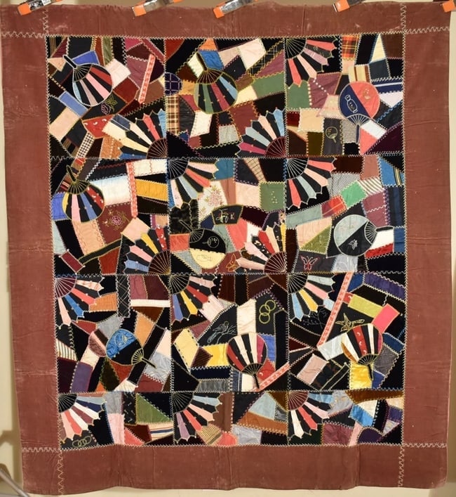 1880's Victorian Crazy Quilt (1 of 12)
