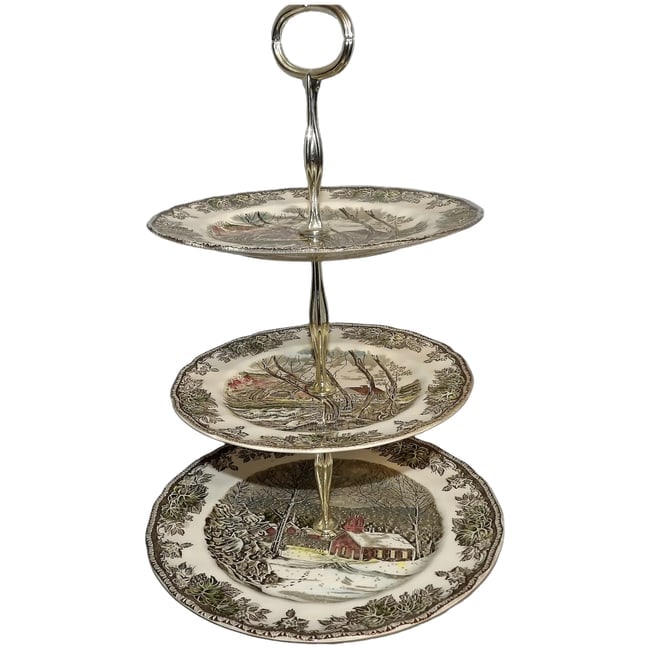 Friendly Village 3-Tiered Serving Tray (DP, SP, BB) (1 of 4)