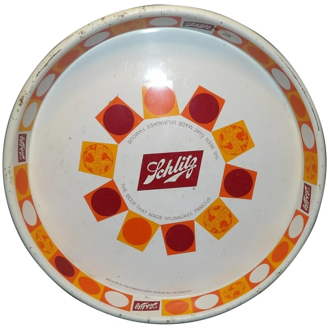 Vintage 1968 Schlitz Beer Tray (1 of 10)