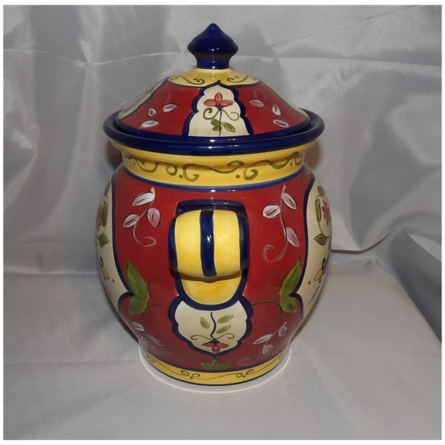 Pier One Vallarta Pattern Cookie Jar - 4