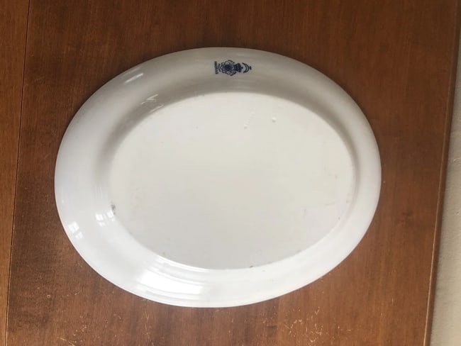 Flow Blue Madras Platter - 2
