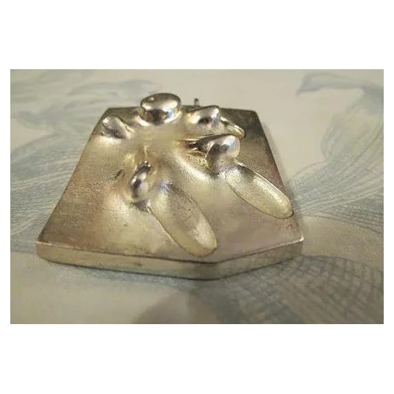 Vintage MJH Abstract Modernist 925 Sirokoru Matti Hyvarinen Pendant Seita,Finland - 7