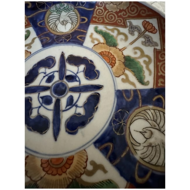 Antique Japanese Gold Imari hand-painted porcelain plate 1890 meiji era - 12