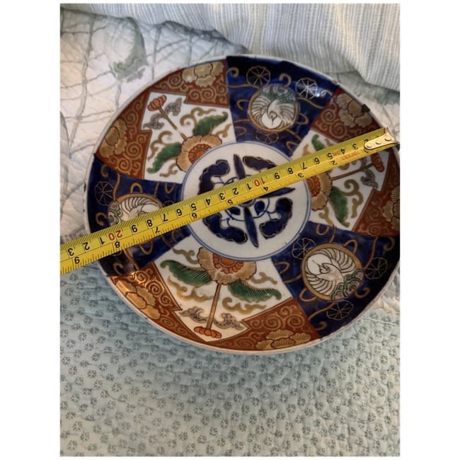 Antique Japanese Gold Imari hand-painted porcelain plate 1890 meiji era - 3