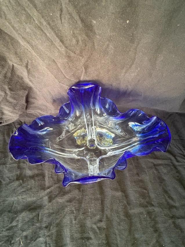 Cobalt Steuben Grotesque Bowl - 2