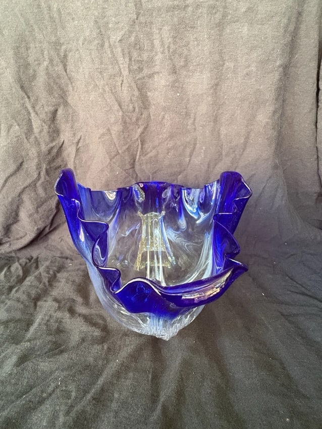 Cobalt Steuben Grotesque Bowl - 3