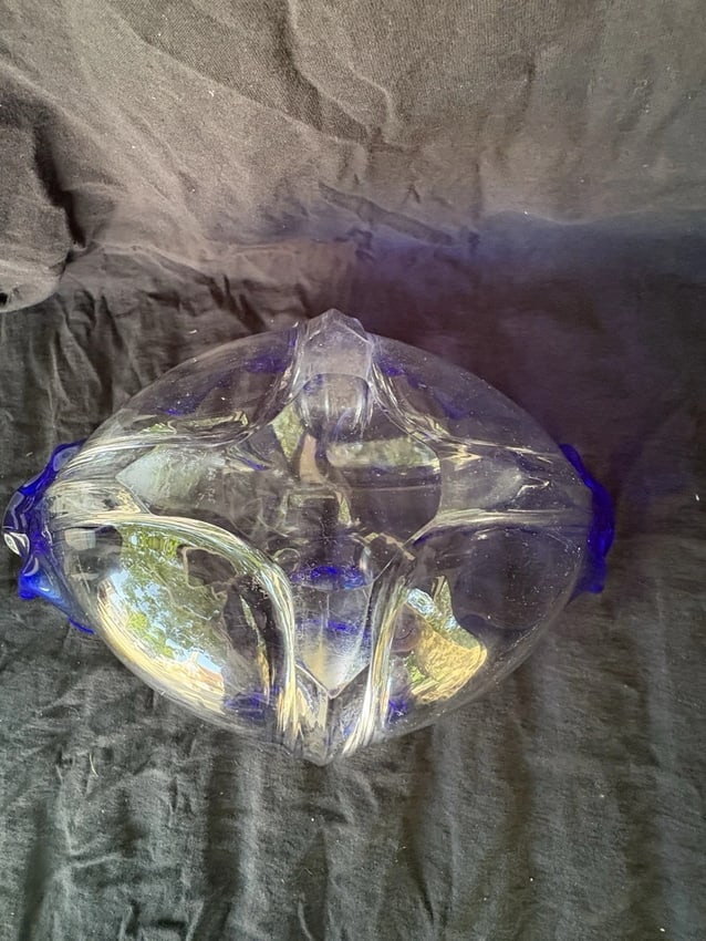 Cobalt Steuben Grotesque Bowl - 4