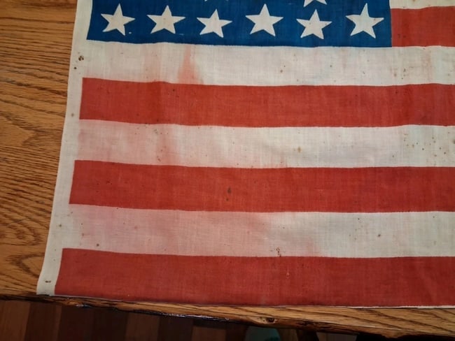 American Flag 39 Star 1889 North Dakota perfect size for framing #12 - 2
