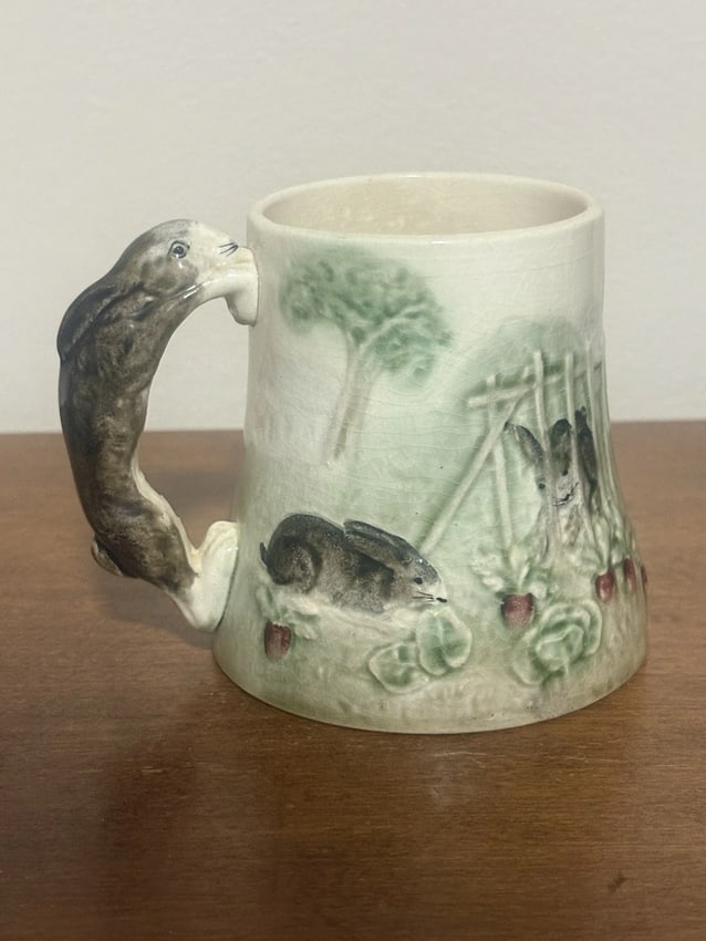 Majolica Rabbit Mug - 3