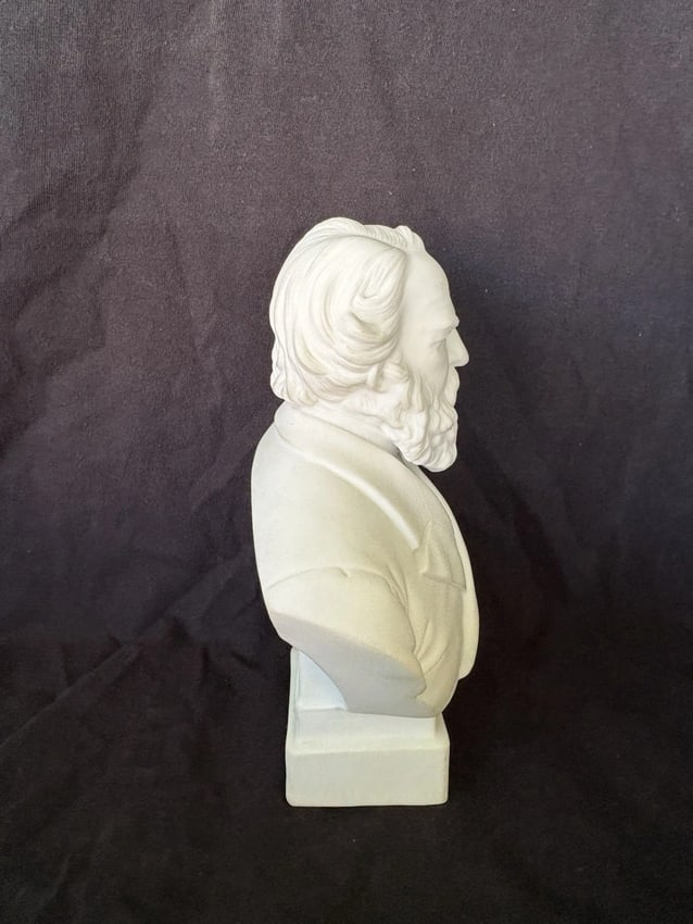 H W Longfellow Parian Bust - 2