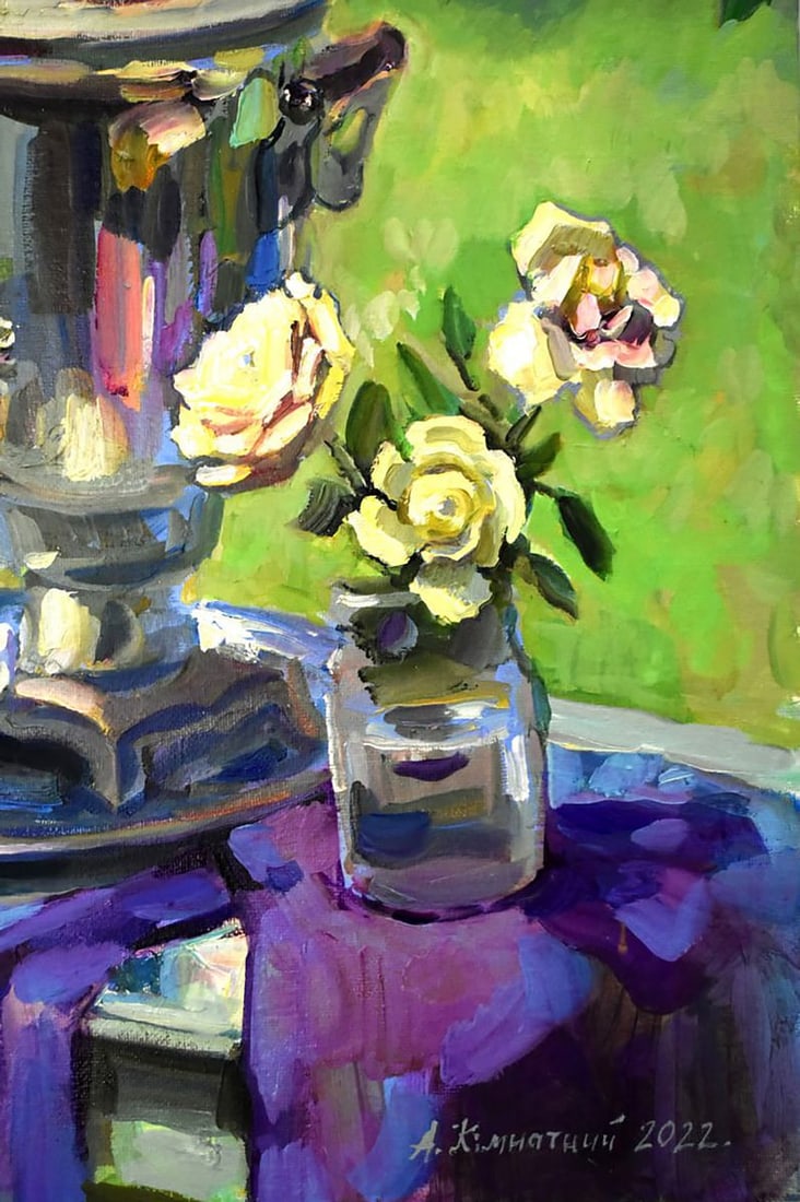 Oil painting Samovar on the Table of Nature Anatoly Kymnatny - 6