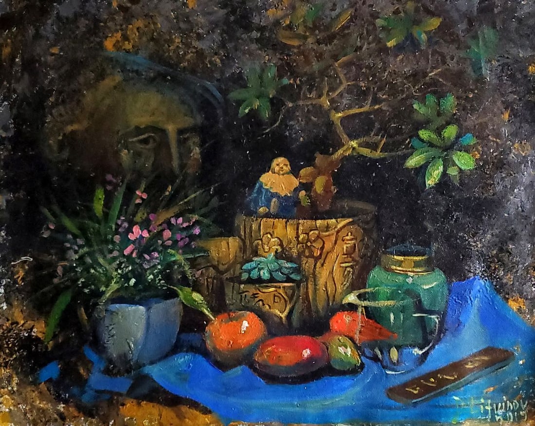 Acrylic painting Chinese still life Daniil Litvinov: Title: Acrylic painting Chinese still life Daniil Litvinov Description: NoLitv 1262*** ABOUT THIS PAINTING **** TITLE: "Chinese still life"* ARTISTS: Daniil Litvinov* SIZE: 48.5x39 cm/'19.09x15.35