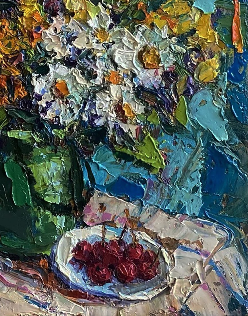 Oil painting Summer still life Oksana Ivanyuk - 4
