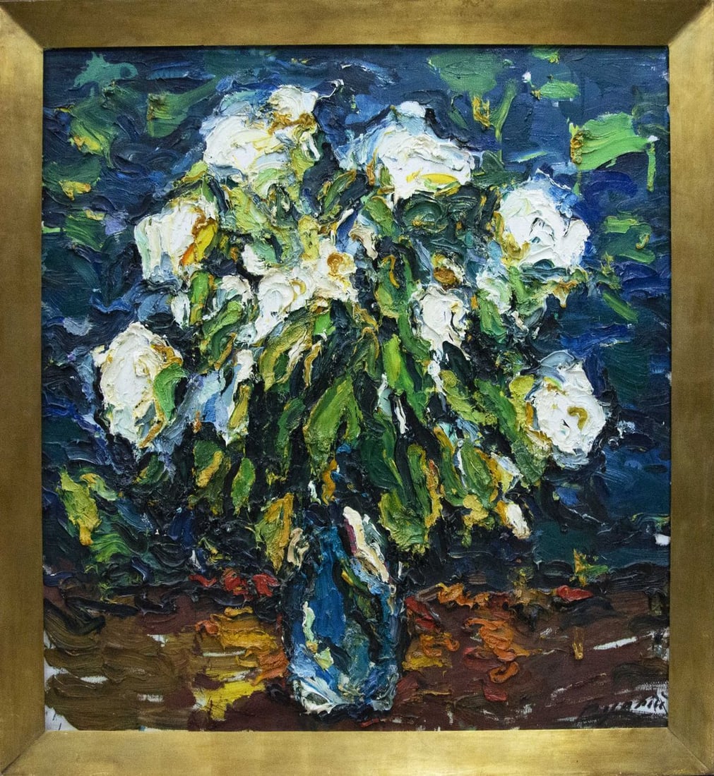 Oil painting Flowers Dupliy Sergey Alexandrovich: Title: Oil painting Flowers Dupliy Sergey Alexandrovich Description: NoVernd 24 *** ABOUT THIS PAINTING *** * TITLE: "Flowers" * ARTISTS: Dupliy Sergey Alexandrovich * SIZE: 107x99 cm/'42.12x38.97 inc