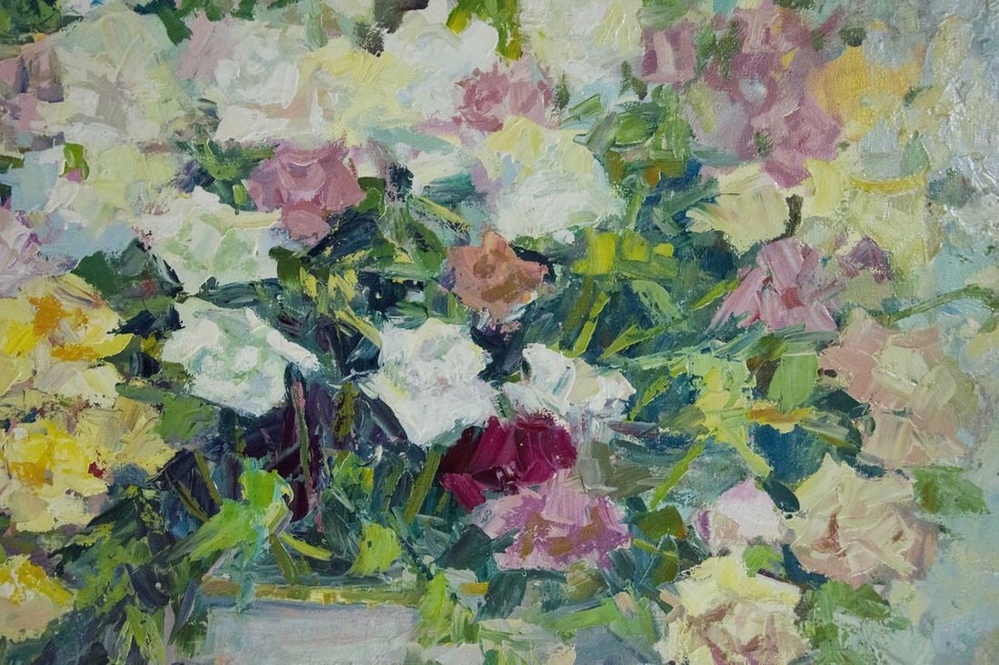 Oil painting Flower garden Artym Olga Markovna - 3