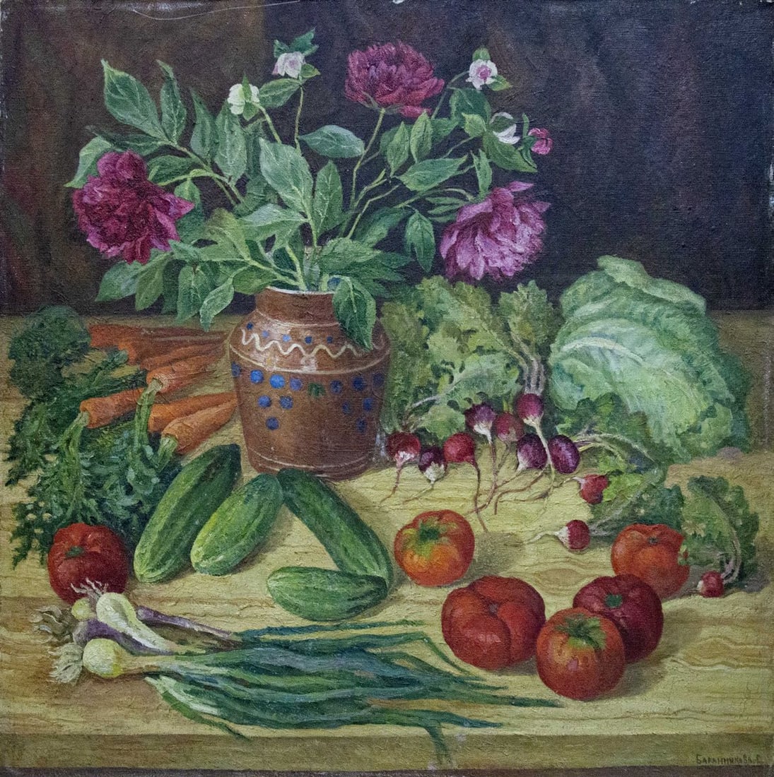 Oil painting Cooking Barannikova Galina (1 of 10)