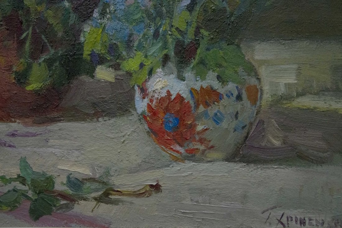 Oil painting Bouquet of flowers Khromenko Gleb Nikolaevich - 5