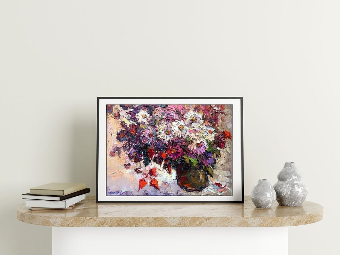 Oil painting Daisies Kalenyuk Oksana - 2