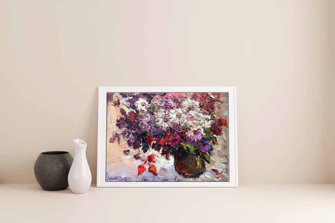 Oil painting Daisies Kalenyuk Oksana - 3