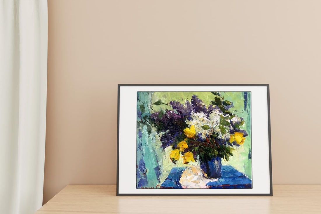 Oil painting Morning lilac Kalenyuk Oksana - 3