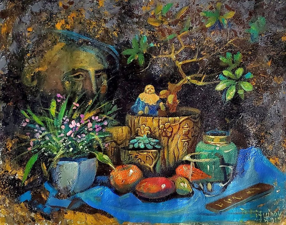 Oil painting Still life with Chinese items Litvinov Daniil Olegovich: Title: Oil painting Still life with Chinese items Litvinov Daniil Olegovich Description: NoLitv 1092 *** ABOUT THIS PAINTING *** * TITLE: "Still life with Chinese items" * ARTISTS: Litvinov Daniil