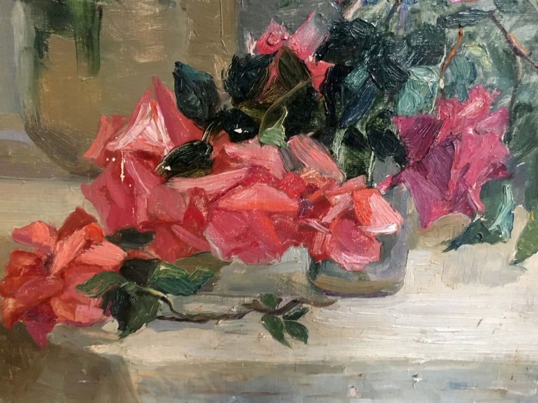 Oil painting Flowers Yakovlev B. N. - 4