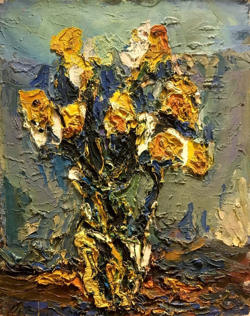 Oil painting Flowers Dupliy Sergey Alexandrovich: Title: Oil painting Flowers Dupliy Sergey Alexandrovich Description: NoVerns 130 *** ABOUT THIS PAINTING *** * TITLE: "Flowers" * ARTISTS: Dupliy Sergey Alexandrovich * SIZE: 70x55 cm/'27.55x21.65 inc