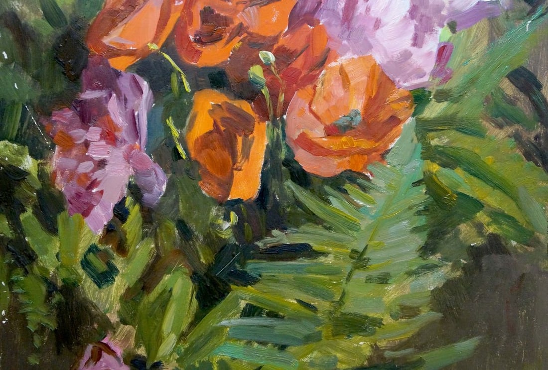 Oil painting Bouquet of flowers Kiyanchenko Georgy (Yuri) Vasilievich - 3