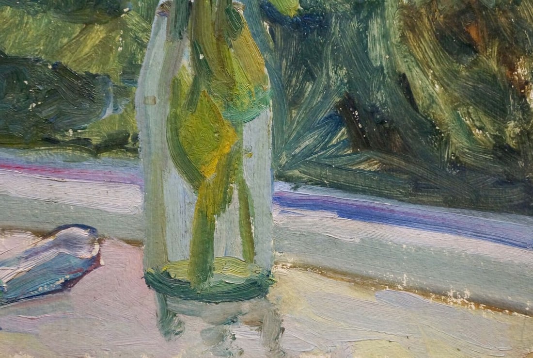 Oil painting Flowers in a bottle - 6