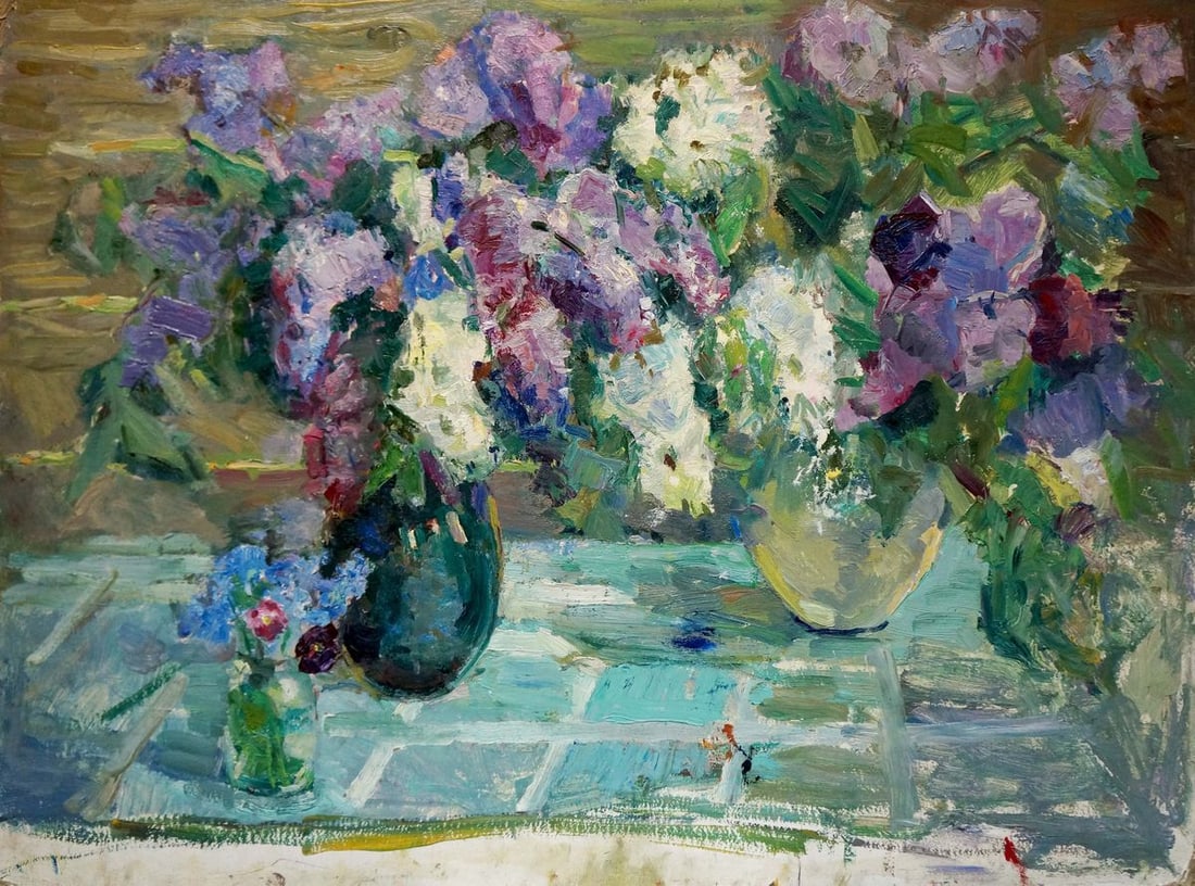 Oil painting Lilac Dovgalevskaya Vera Veniaminovna (1 of 8)