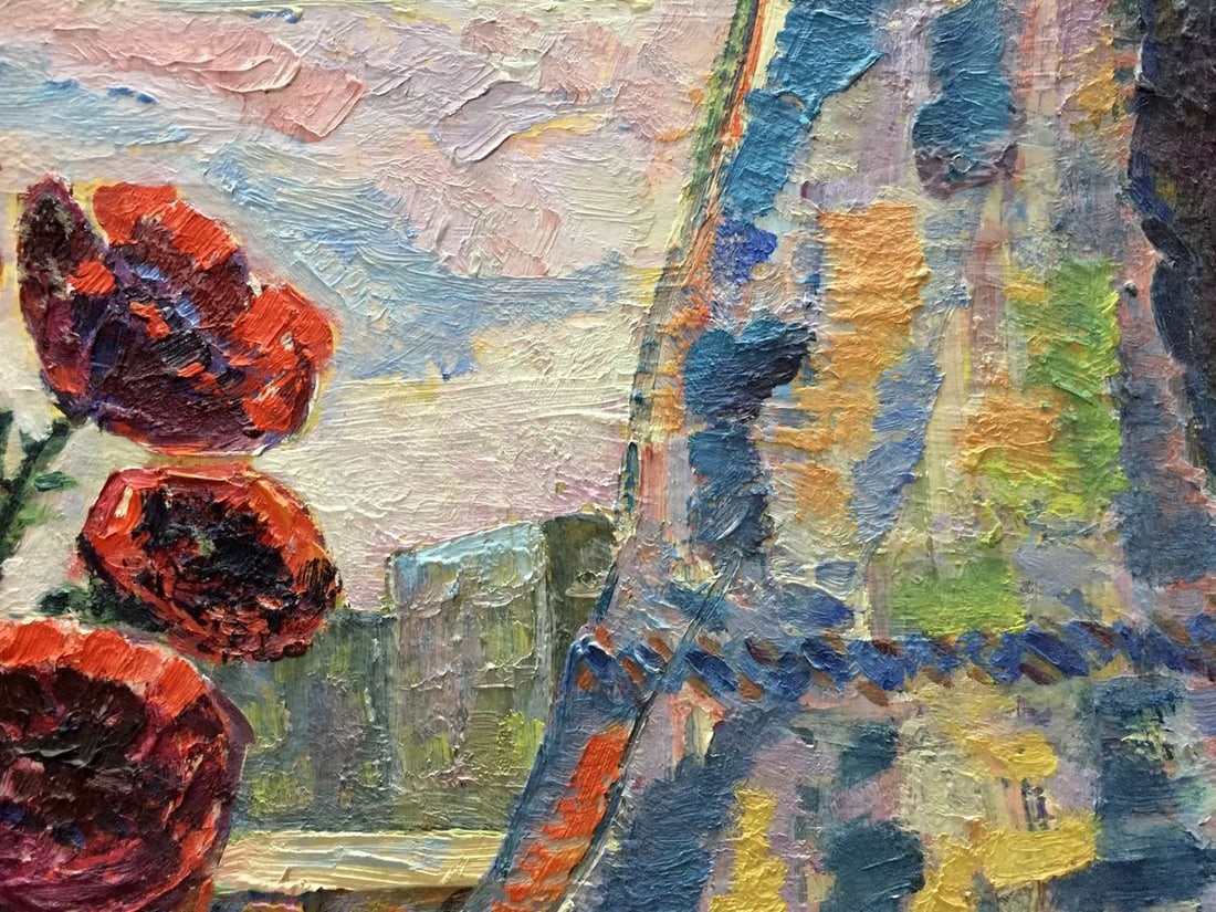Oil panting On the window - 9